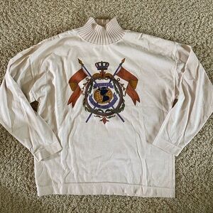 Vintage Chris Evert Mock Neck Sweater